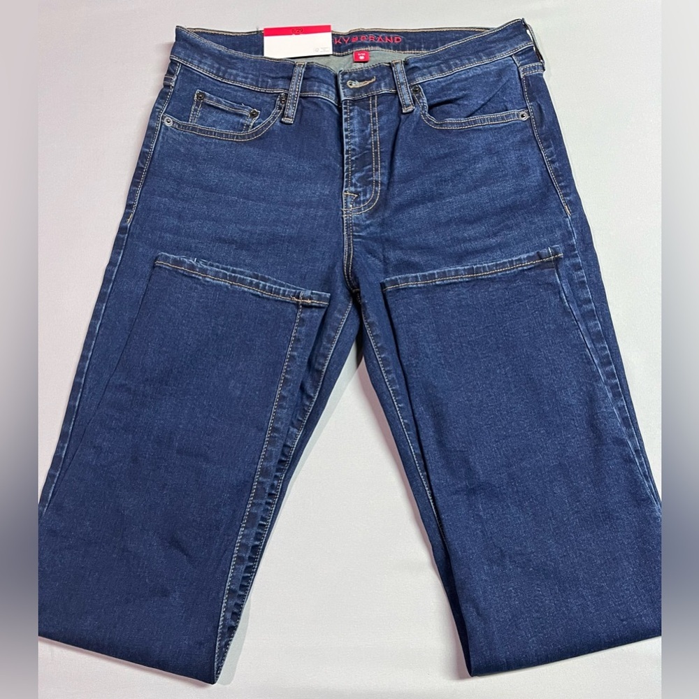 Lucky Brand Mid Rise Straight Leg Jeans 8/29 NWT - Picture 2 of 4